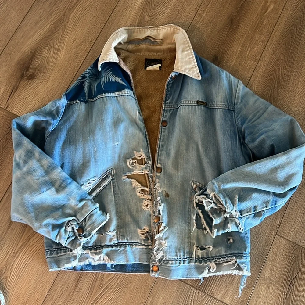 Vintage Wrangler Denim Coat - Picture 1 of 12